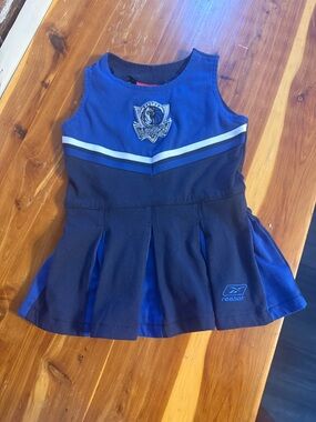 Reebok Girls Royal Blue and Navy Dallas Mavericks Tank Dress: 18 months